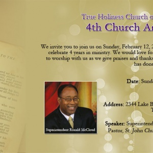 4th Church Anniversary