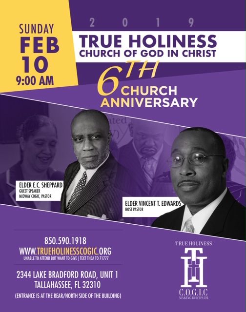True Holiness Church of God In Christ 6th Church Anniversary
